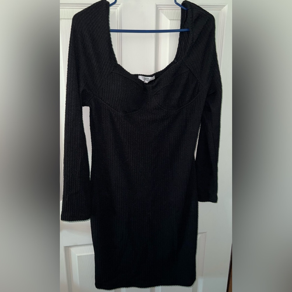 Madden NYC Dress Women’s XL Black Long Sleeve